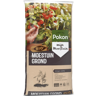 Pokon moestuin grond bio | 20 liter (Turfvrij) Pokon Kabelshop.nl